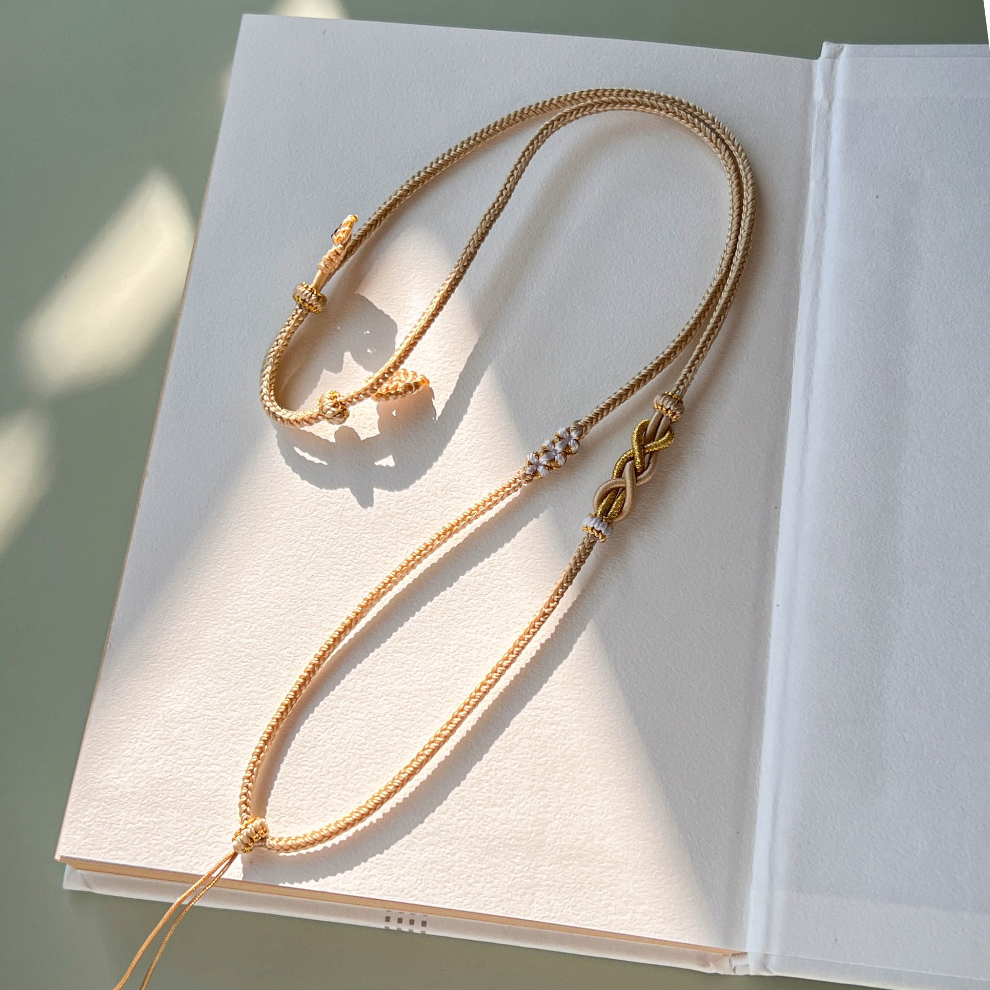 非金属布艺吊坠 手工编织吊坠项链挂绳高档平安扣吊坠毛衣链绳子