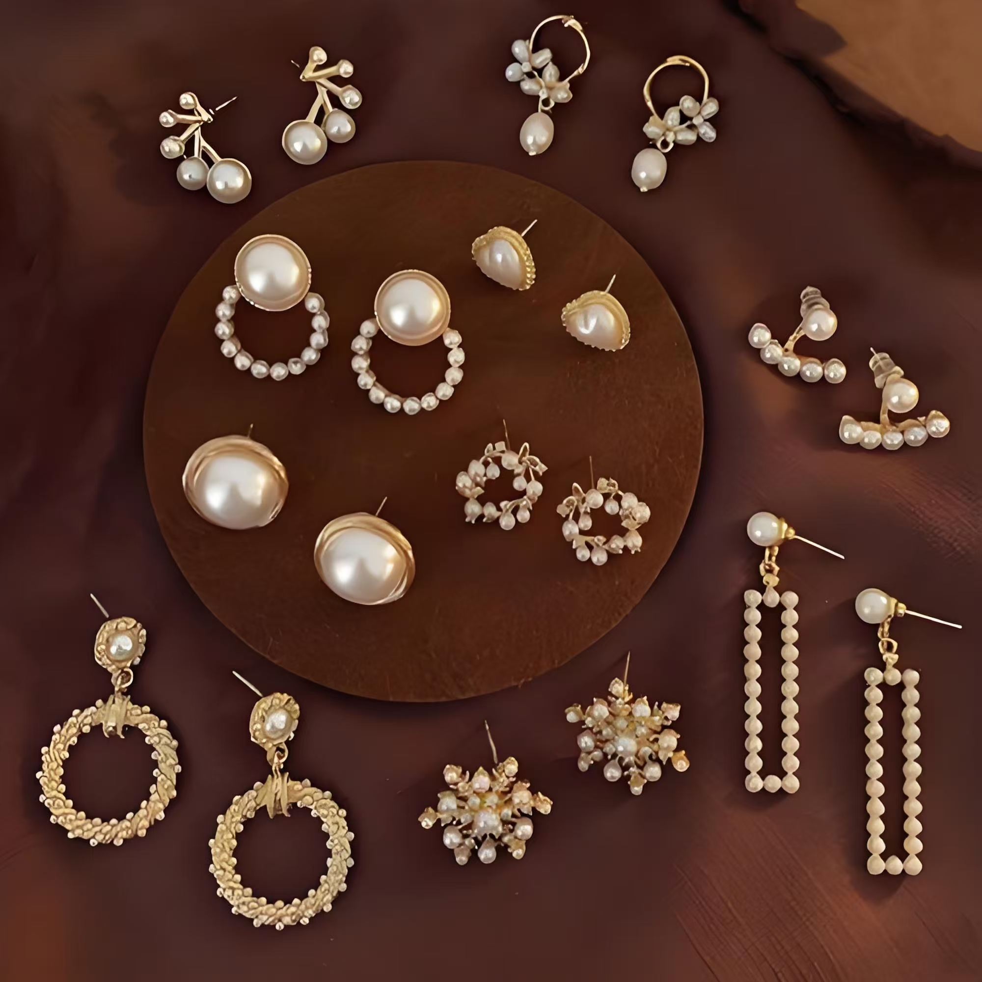 铜合金合成锆石耳饰气质百搭简约优雅风【下单备注款式编号】精致