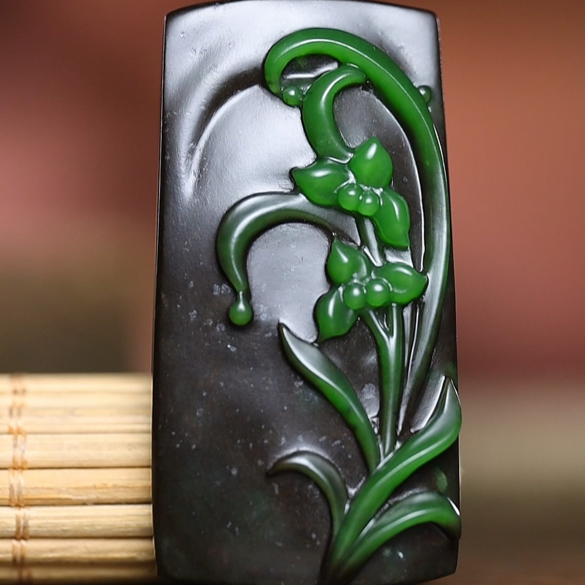 精美和田玉俄碧七号矿·兰