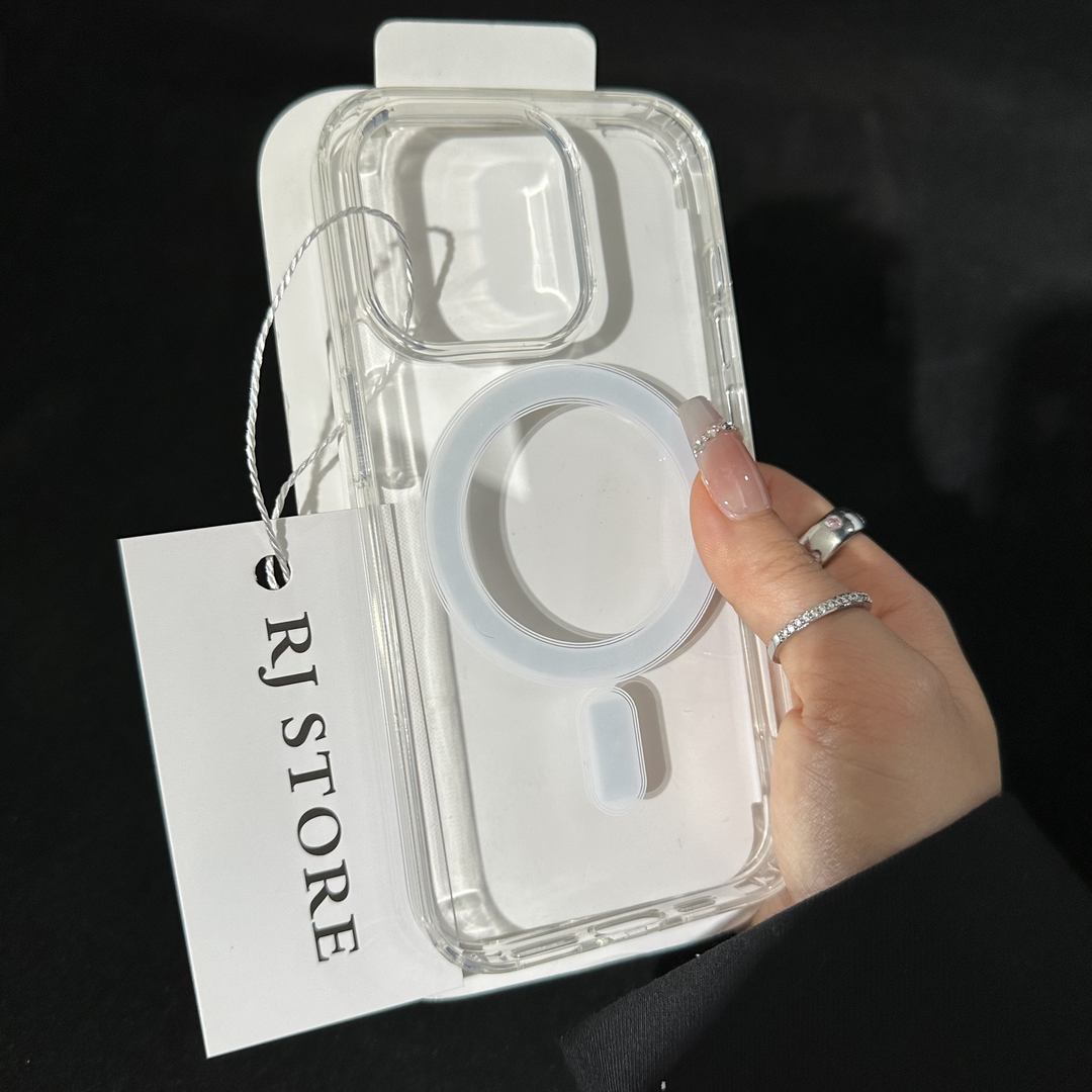 趣味壳适用iPhone15/14promax透明磁吸圈手机壳11苹果13/12防摔套