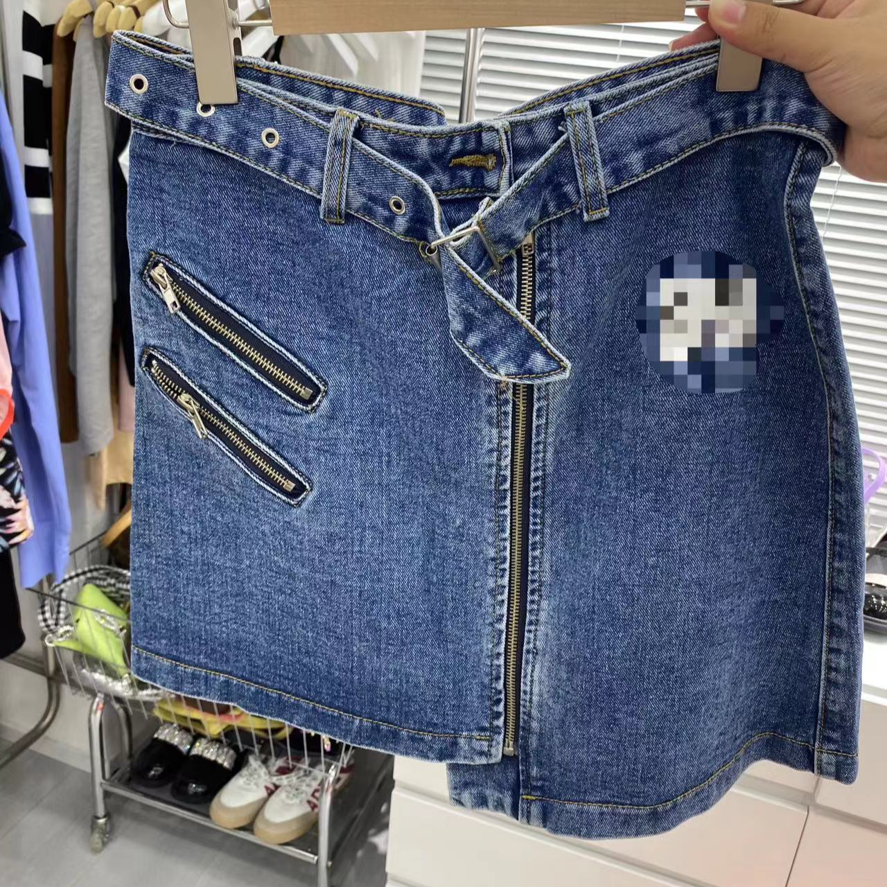 韩版牛仔显瘦半身裙高腰