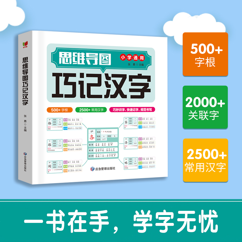 思维导图巧记汉字 小学生识字认知汉字偏旁部首结构组词成