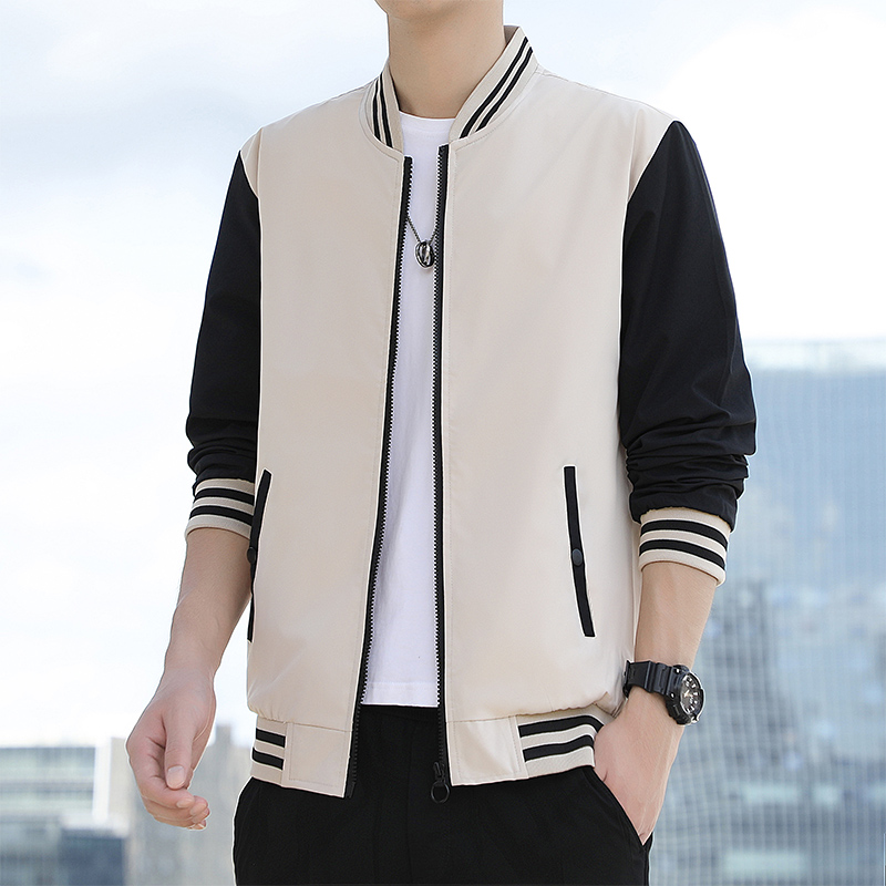 秋季新品男士品牌休闲夹克韩版立领修身青年棒球服上衣男5172210