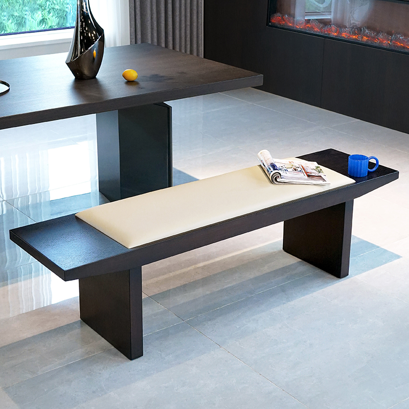 意式极简轻奢高端长条凳卧室床尾凳餐凳换鞋凳现代简约