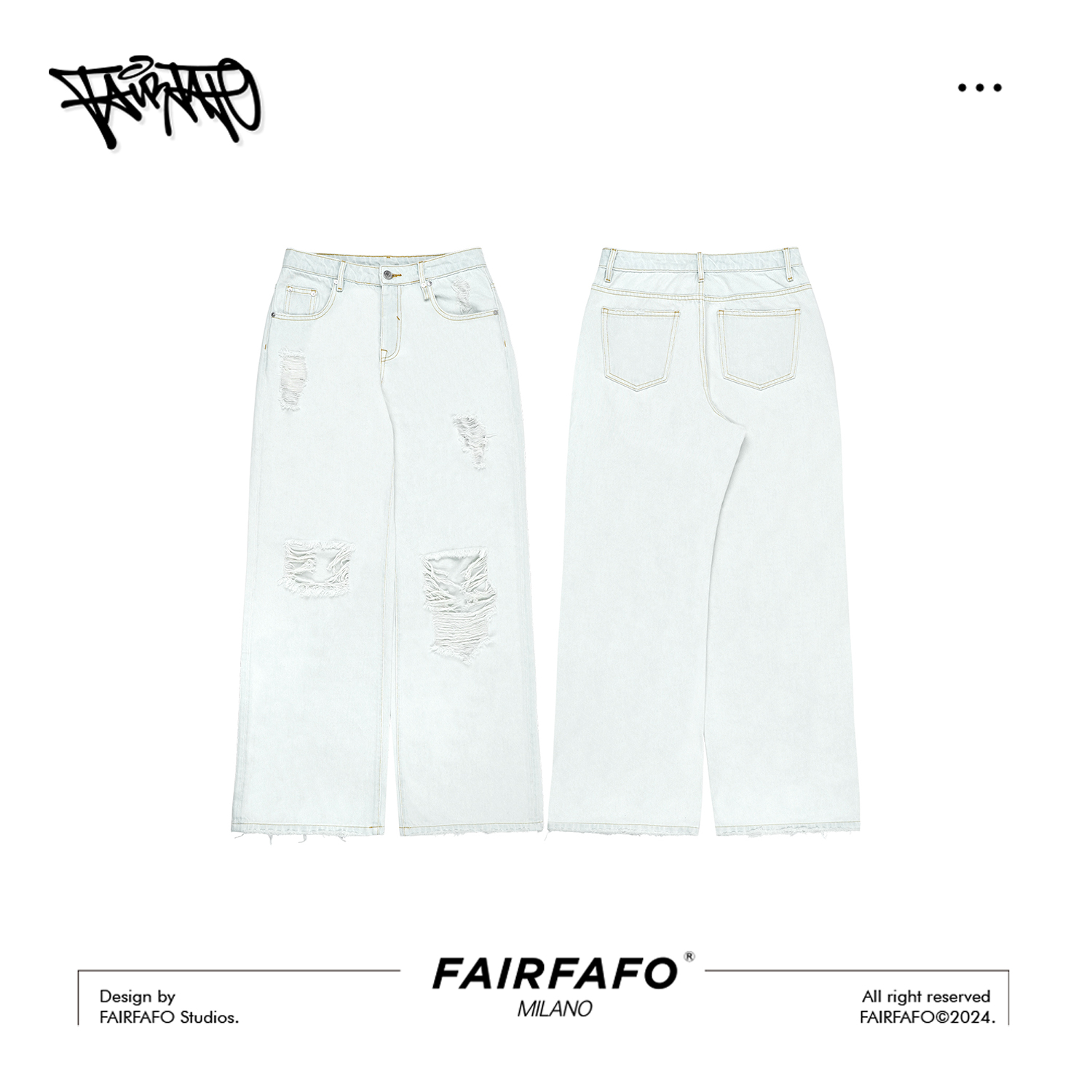 林肉肉【时髦腿精】浅蓝破洞牛仔裤女夏季百搭裤子HT24KZ628