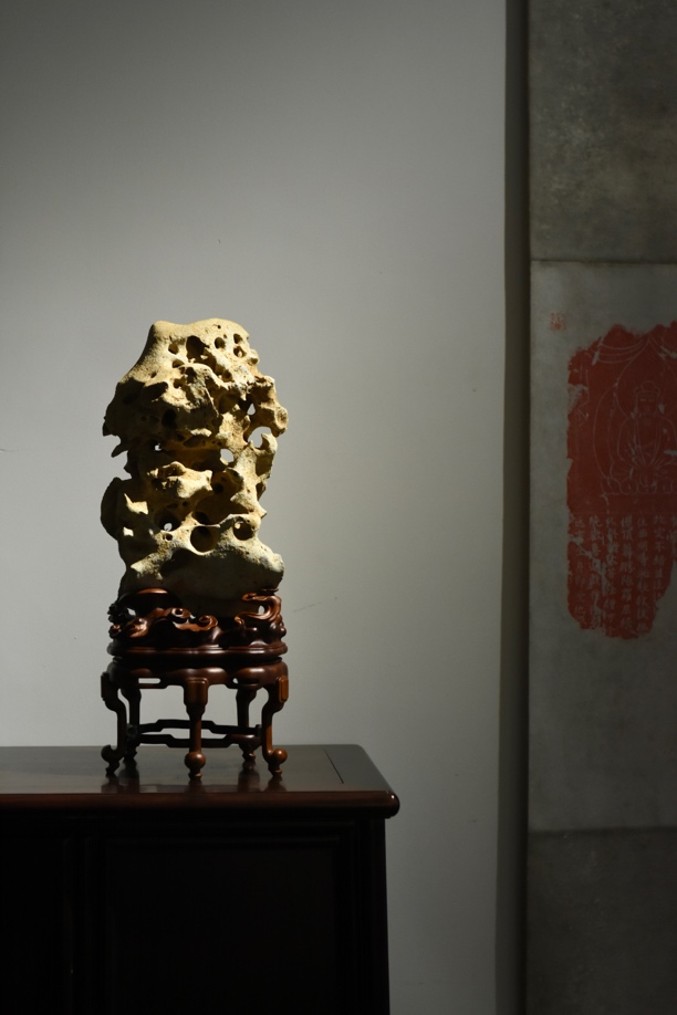 太湖石灵璧石 赏石 文房摆件 面面可观 中式桌面书房禅意