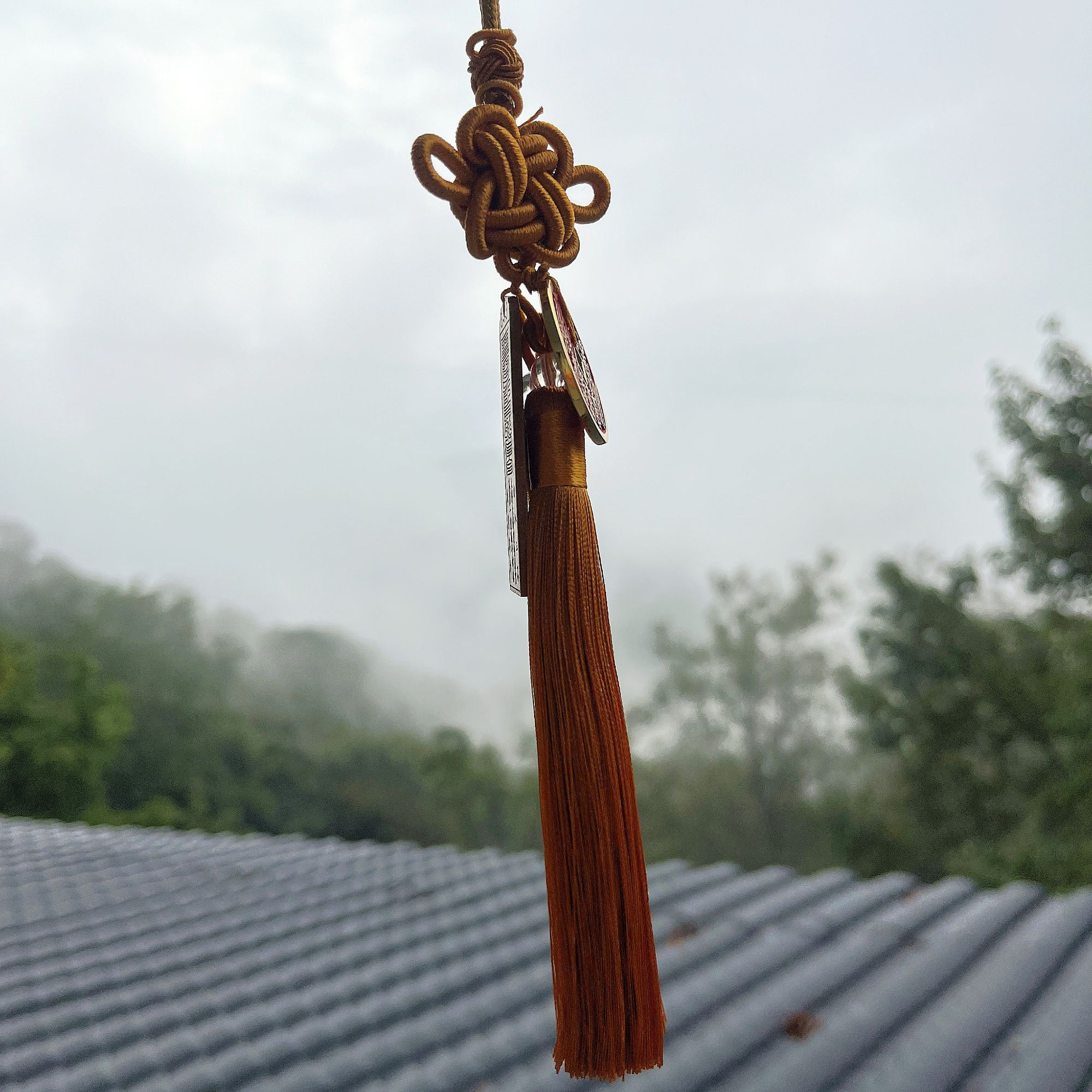 【青城山直发】师傅处理车带挂流苏铜钱中式设计好看百搭