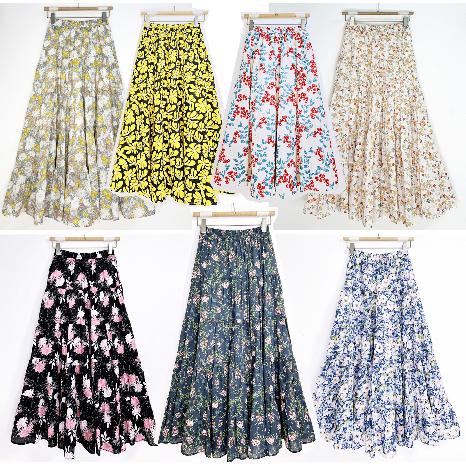 清货价半身碎花半身裙气质长裙显瘦新款长款赫本2025流行款半身裙