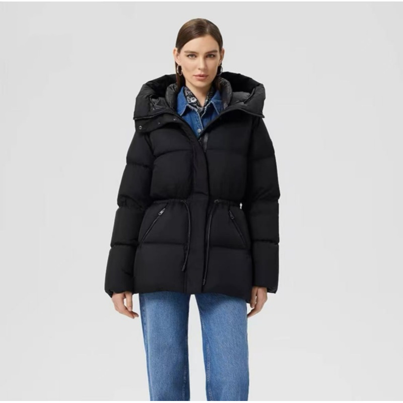 JUNJJ【梦语星辰】鹅绒服女士抽绳收腰防寒保暖三防鹅绒服95%白鹅绒