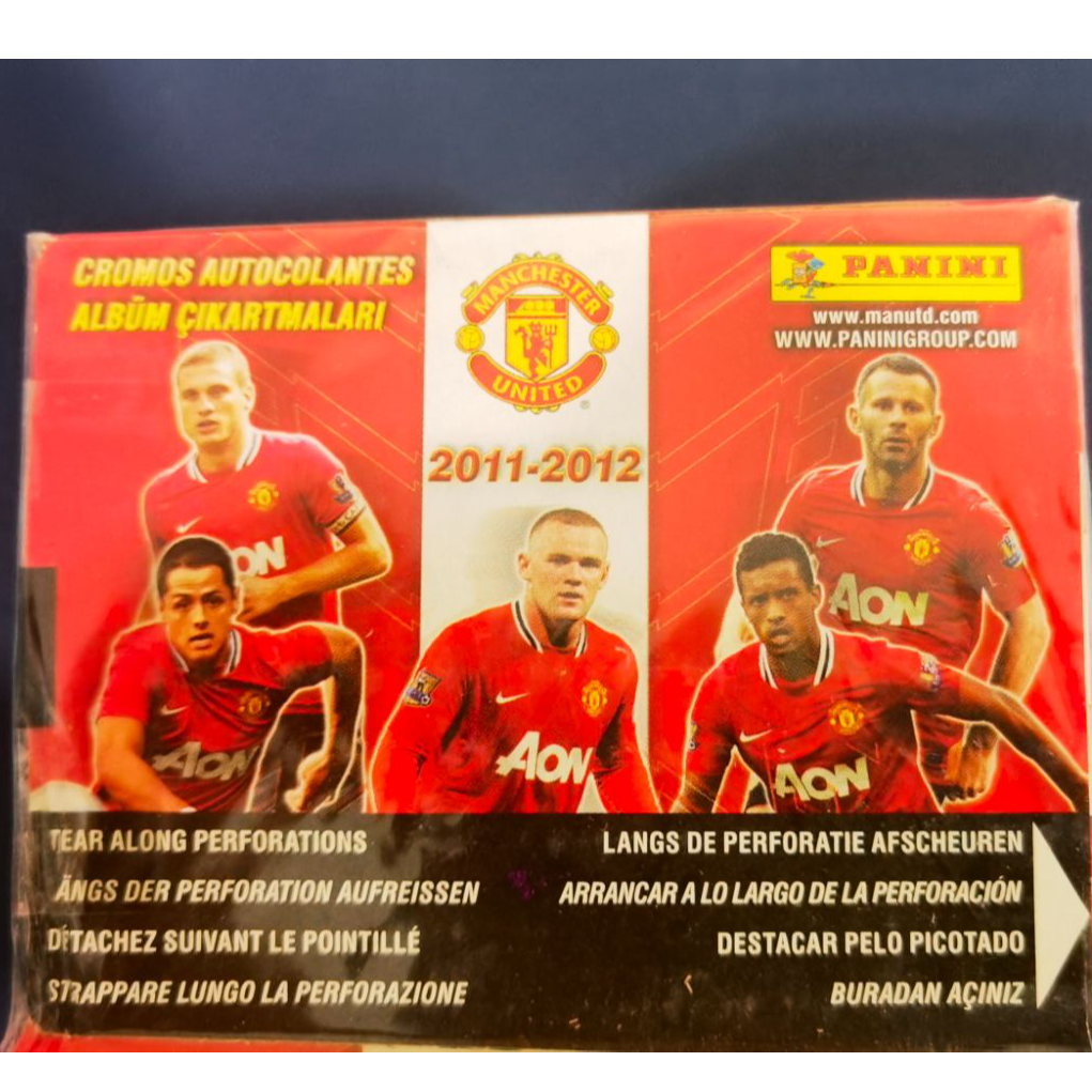 2011-2012帕尼尼 曼联队盒 贴纸 盲盒