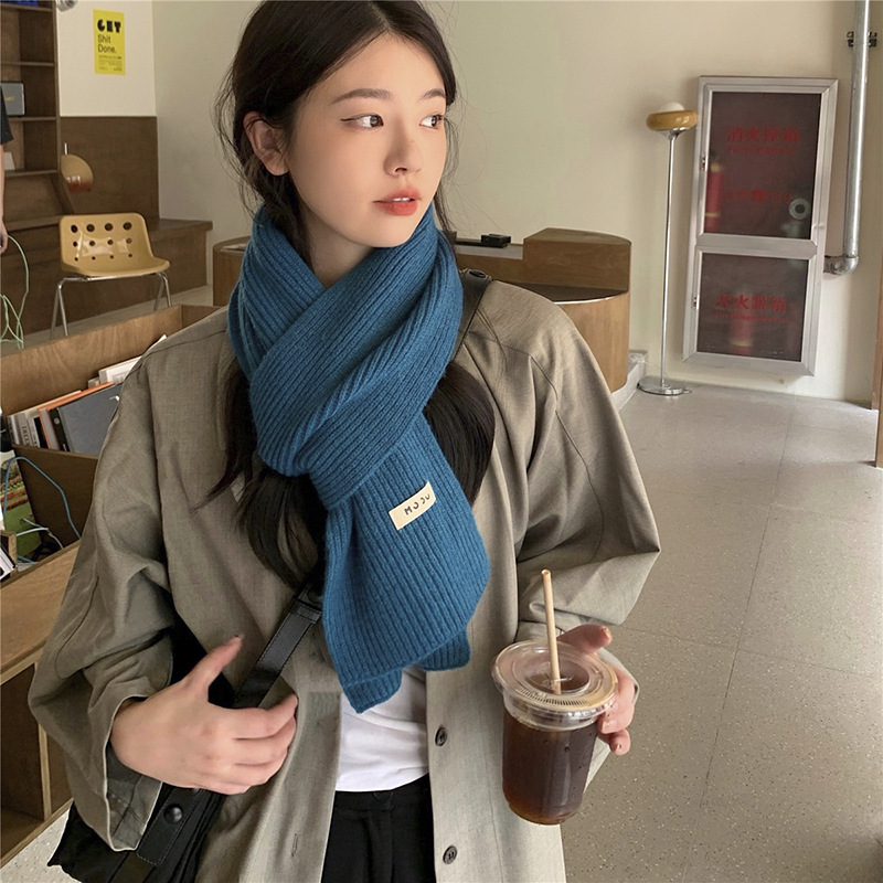 福利品围巾女冬季围脖1518岁女生时尚冬季高级感围巾加厚加绒学生