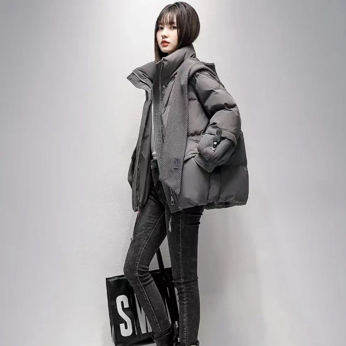 羽绒棉服女短款2025秋冬季新款洋气小个子学生外套棉衣加厚面包服