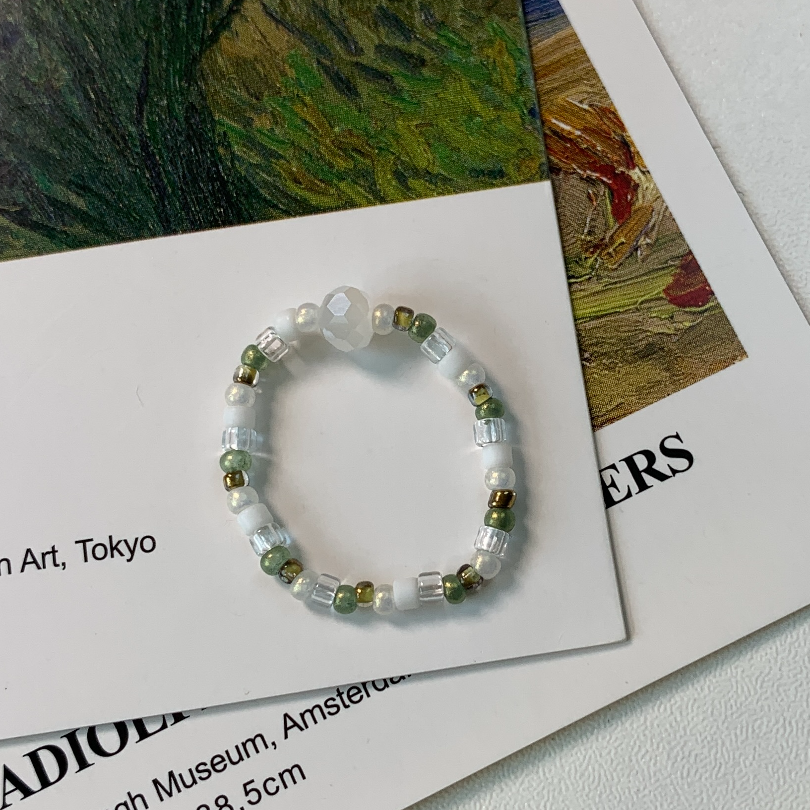 秋季美拉德毕加索百搭饰品原创手作叠戴戒指