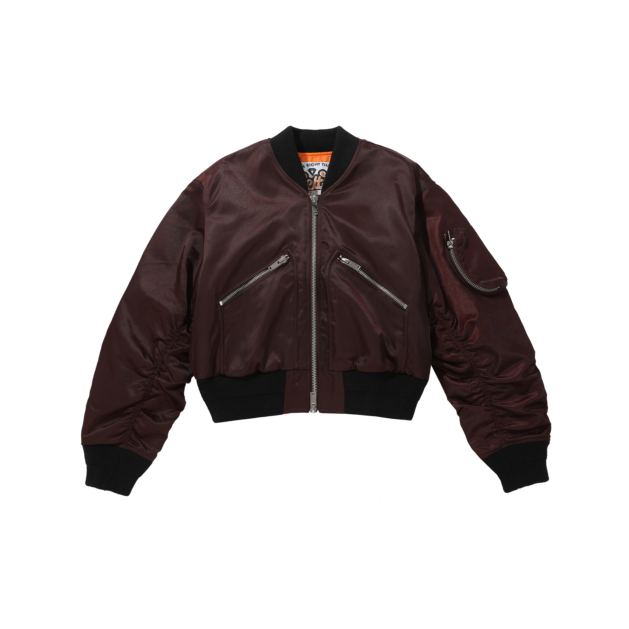 男女同款复古潮流飞行夹克棒球服棉服-F84MF02