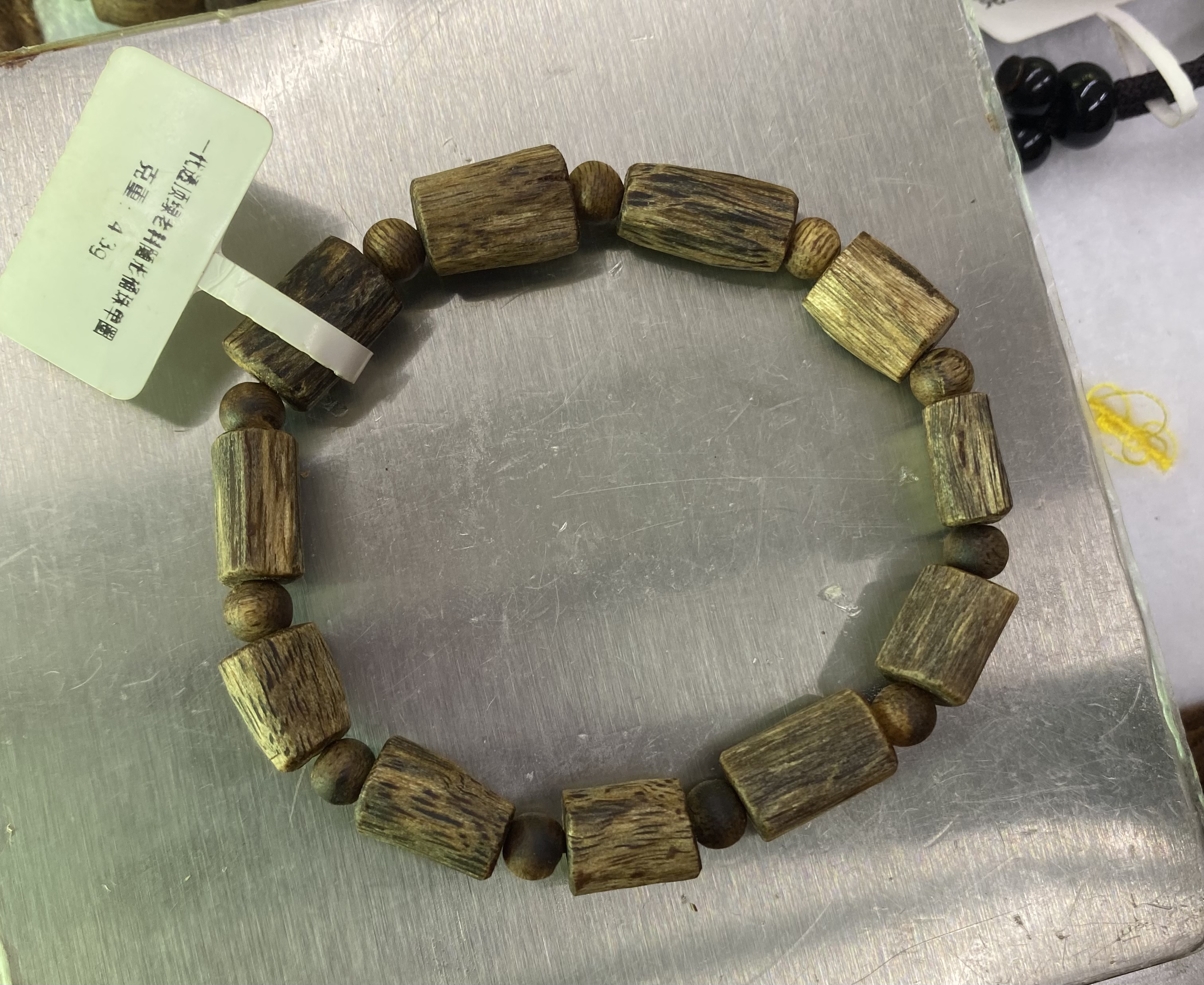 [沉香炸姐]沉香透顶绿一代苗桶珠手串