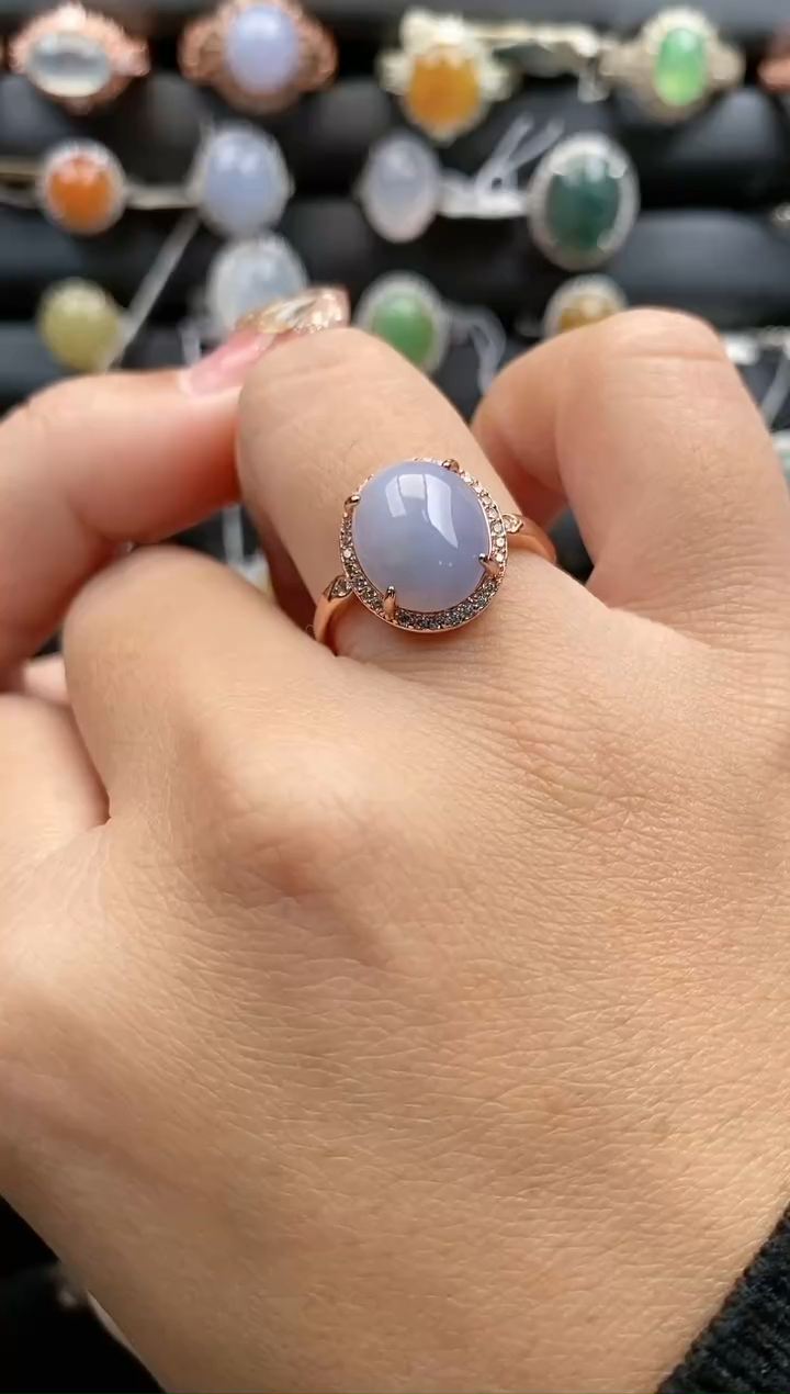 【闪购商品】翡翠戒指银S925镶嵌228