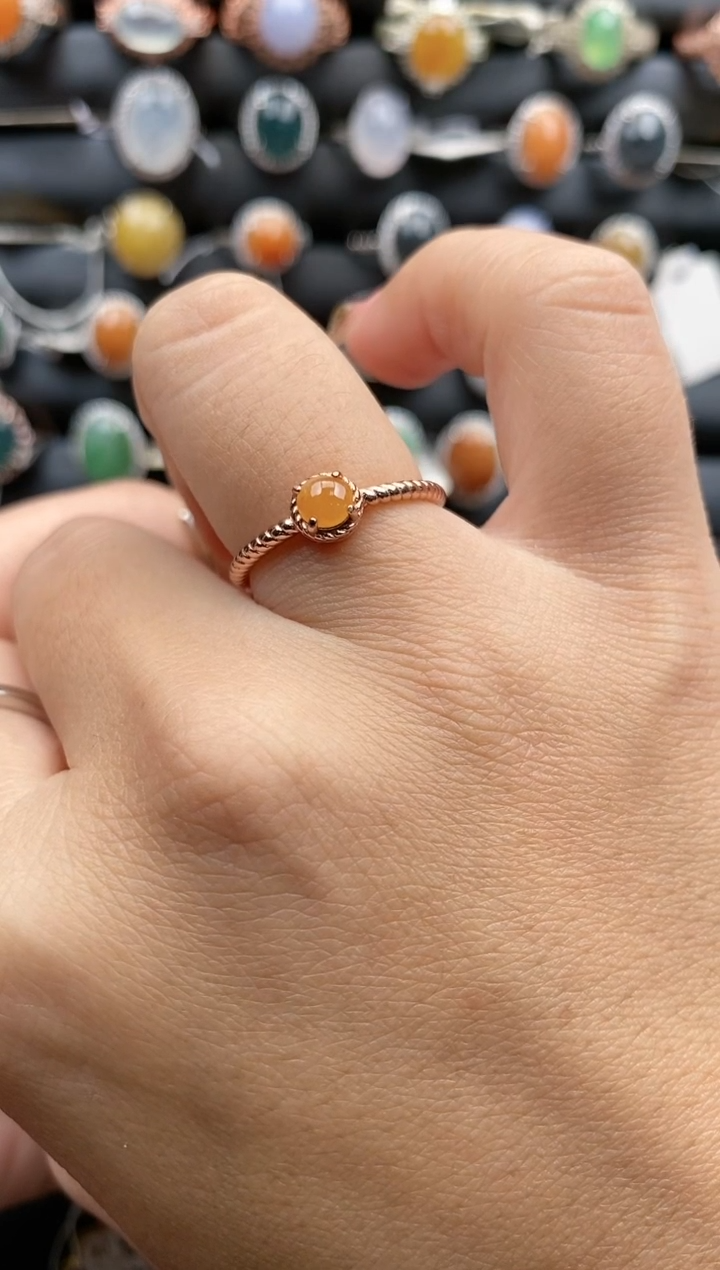 【闪购商品】翡翠戒指银S925镶嵌285