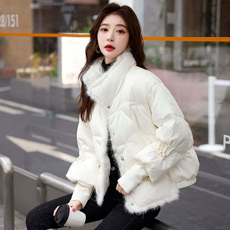 雅鹿2024冬季新款小香风羽绒服女2024新款冬季短款小个子时尚高端