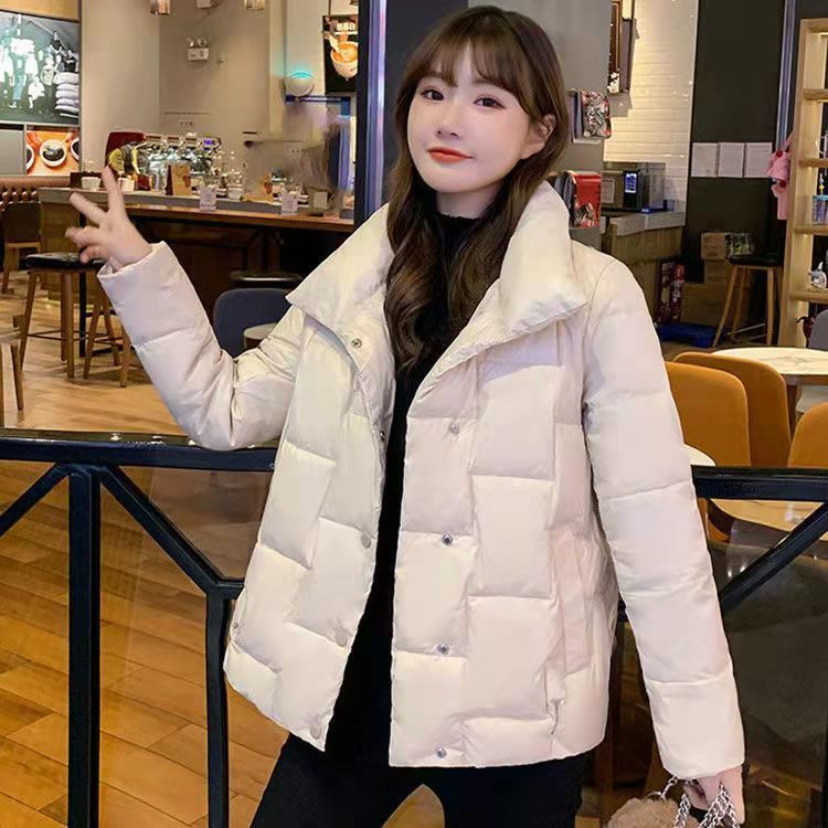 雪中飞羽绒服羽绒羽绒服女短款2023新款韩版面包服时尚小款羽羽绒