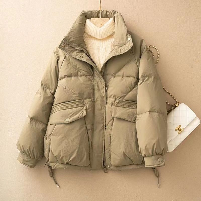 雪中飞羽绒棉服女2023新款韩版ins宽松短款棉衣加厚立领外套棉袄