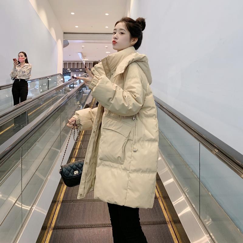 鸭鸭羽绒羽绒服2023新款女中长款小众高级感时尚显瘦加厚面包服
