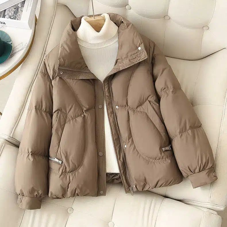 雪中飞小个子短款羽绒服女2023冬季新款韩版休闲时尚面包服外套