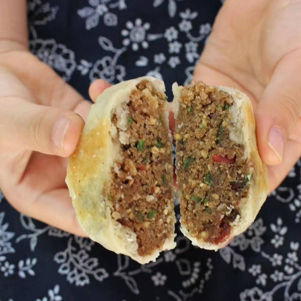 河南固始祝老大老式传统月饼纯手工酥皮月饼