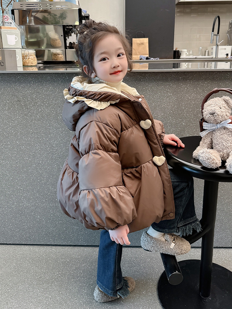 女童冬季棉服2023新款洋气女宝宝棉袄夹棉外套羽绒儿童装冬装棉衣