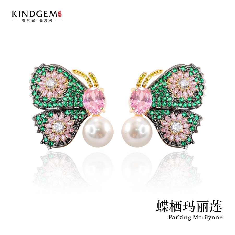 铜合金仿珍珠耳饰 BA90XXYC-12528轻奢气质百搭精致简约耳环