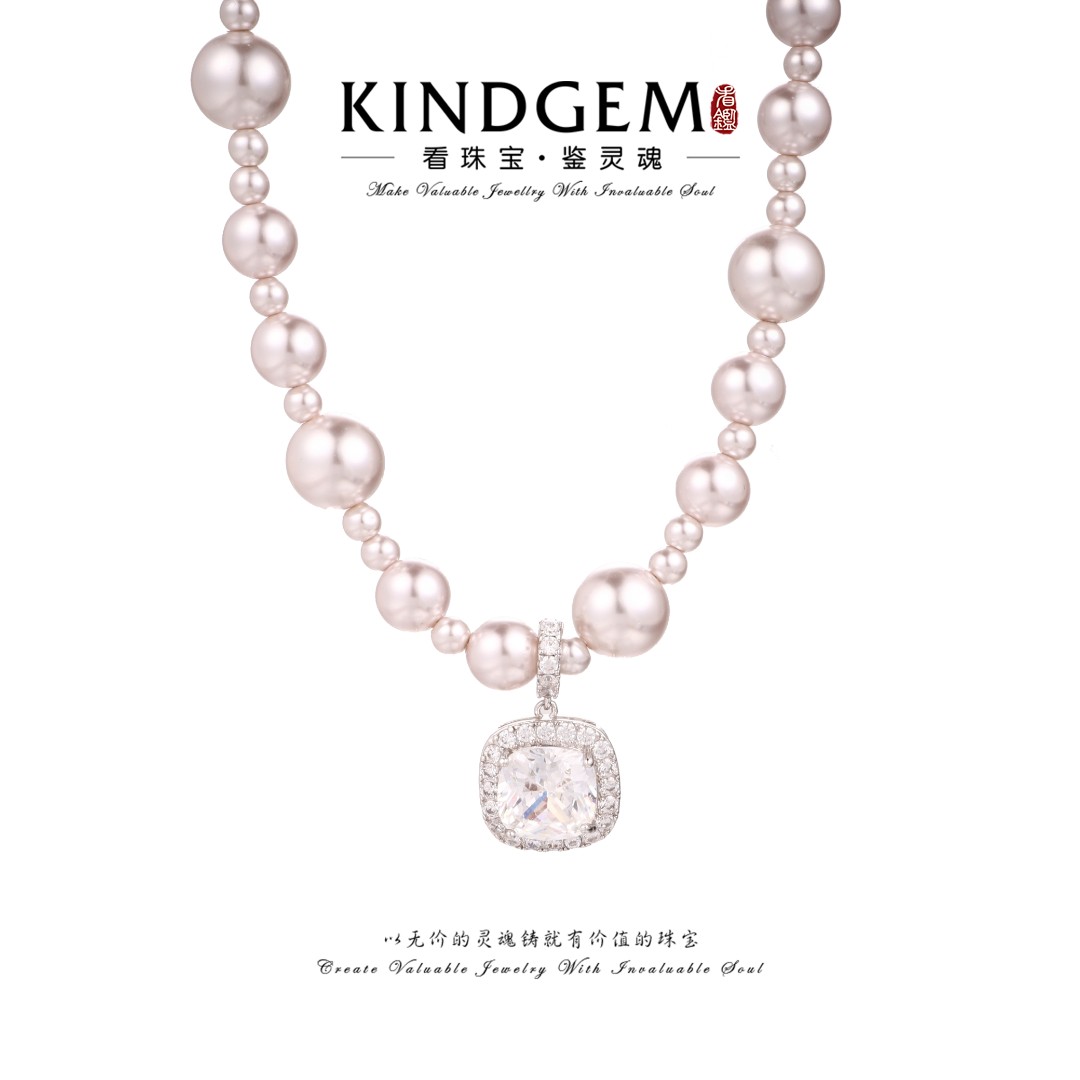 铜合金仿珍珠项链 【颜颜铭饰专属】珠珠时尚项链（45cm）C-30477