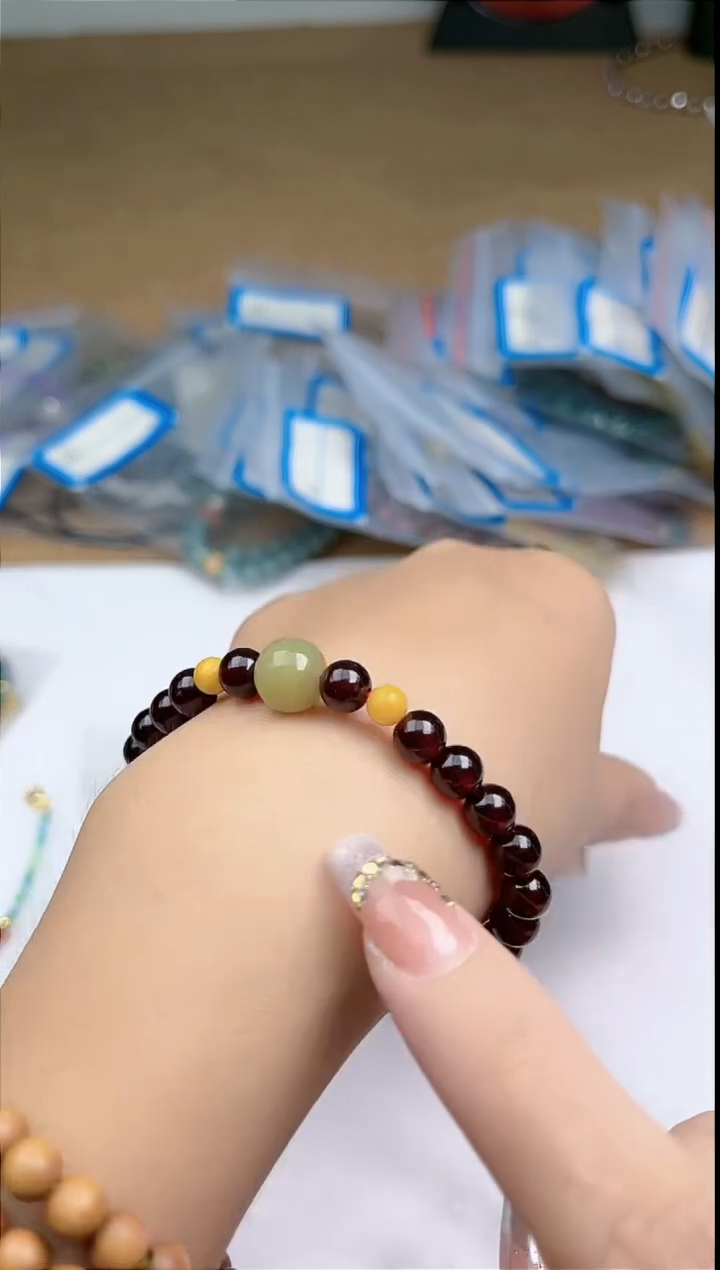 【闪购商品】和田玉（糖玉）手串未镶嵌多样性发拍一发一