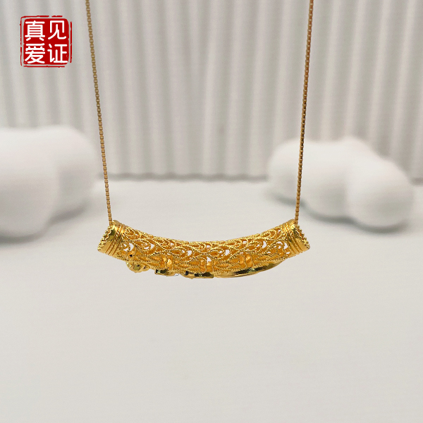 【粥粥专享】足金珐琅凤凰有凤来仪轻奢不含链0.53 0.54#多样性发货