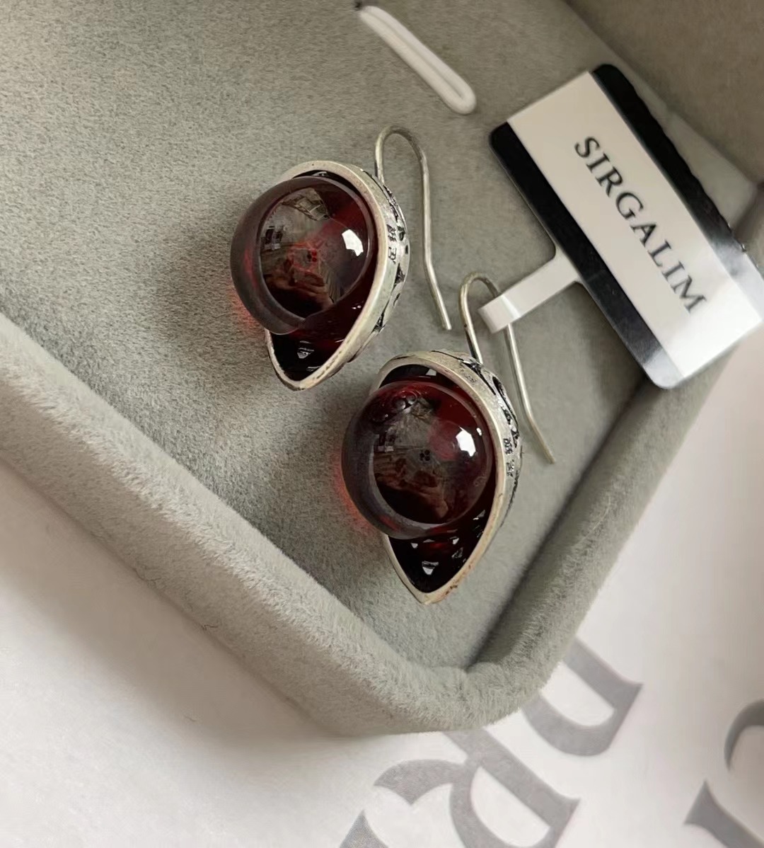 足银耳饰 SIRGALIM复古OYU耳环