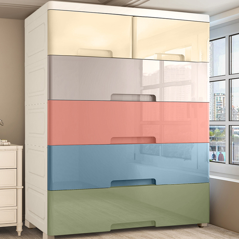 特大号抽屉式收纳柜多层玩具零食置物整理箱盒塑料卧室衣服储物柜