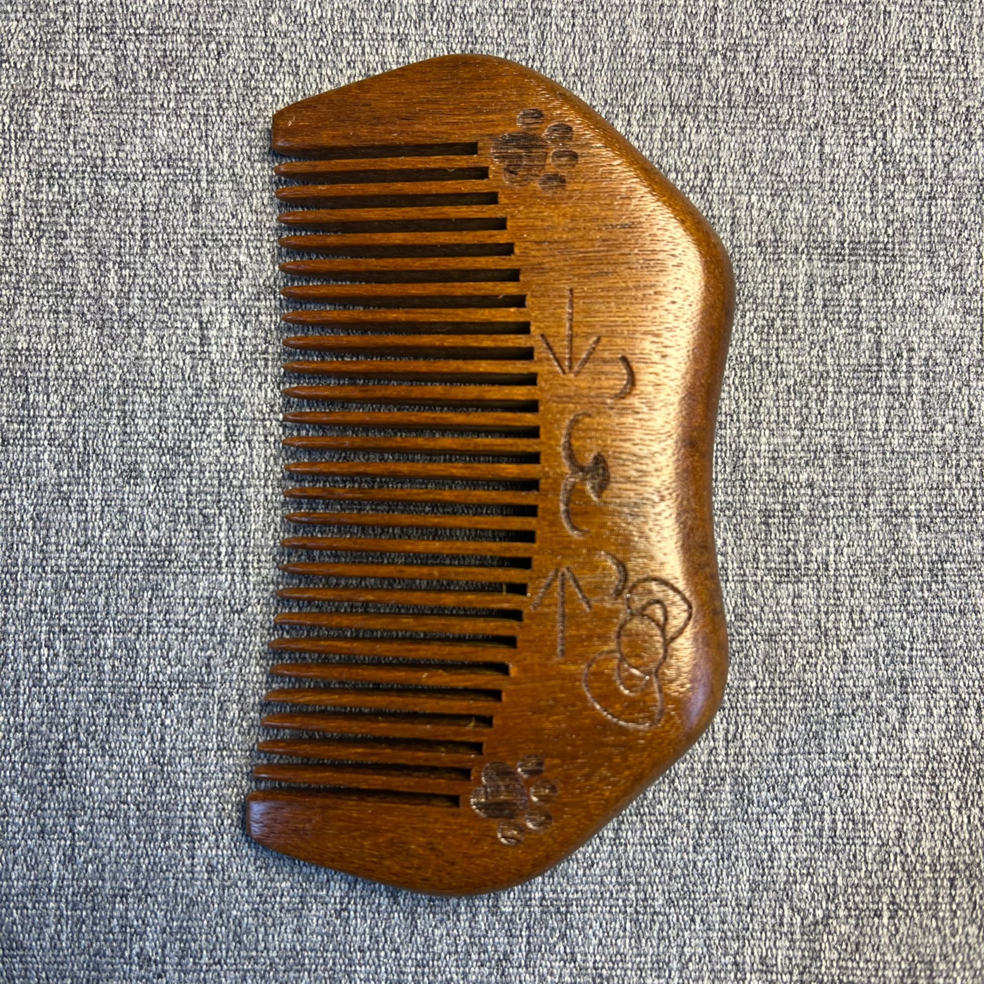 金丝檀木梳儿童梳便携小猫可爱猫咪刘海实木口袋梳刮痧按摩家用