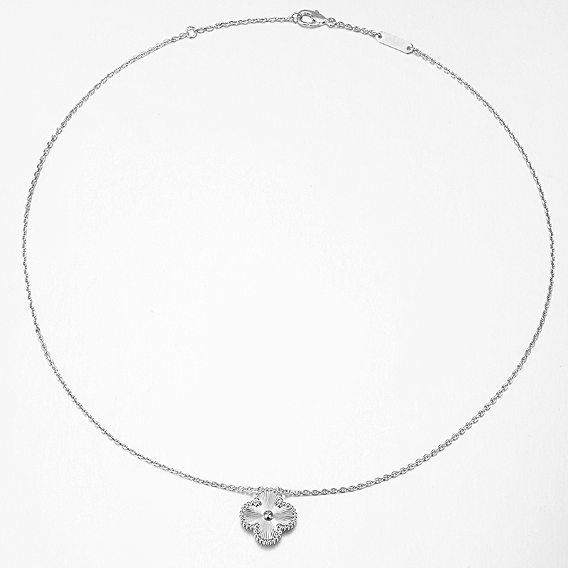 铜合金项链 7305四叶草项链时尚轻奢百搭气质复古高级感