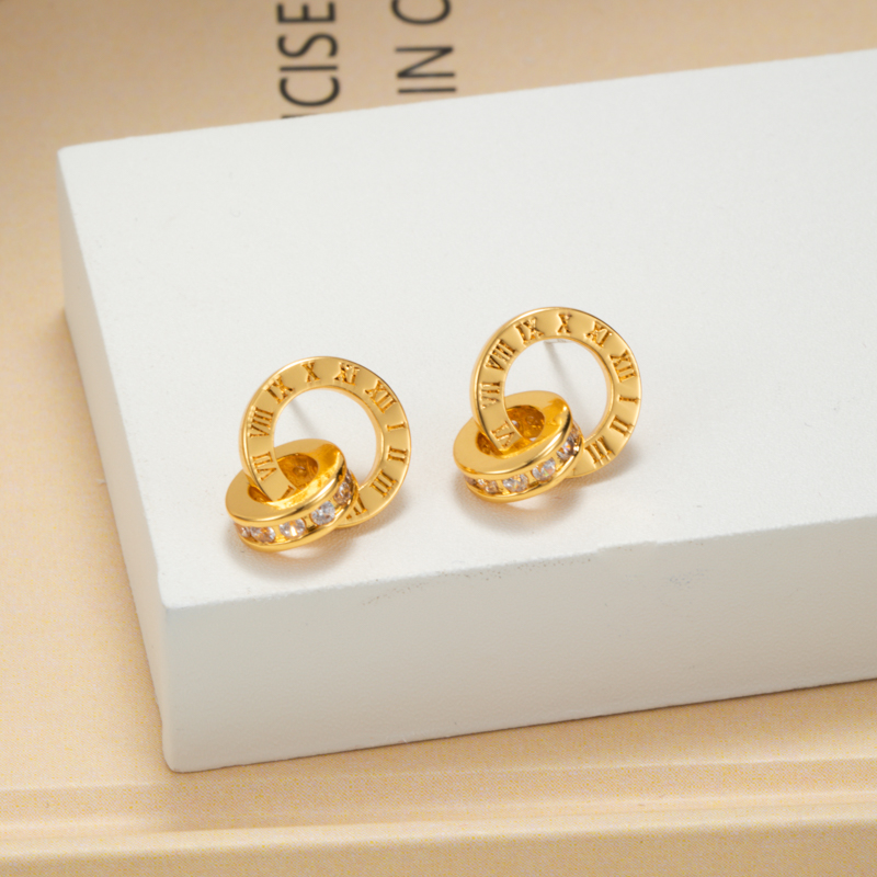 6413 数字耳环女气质轻奢耳饰高级