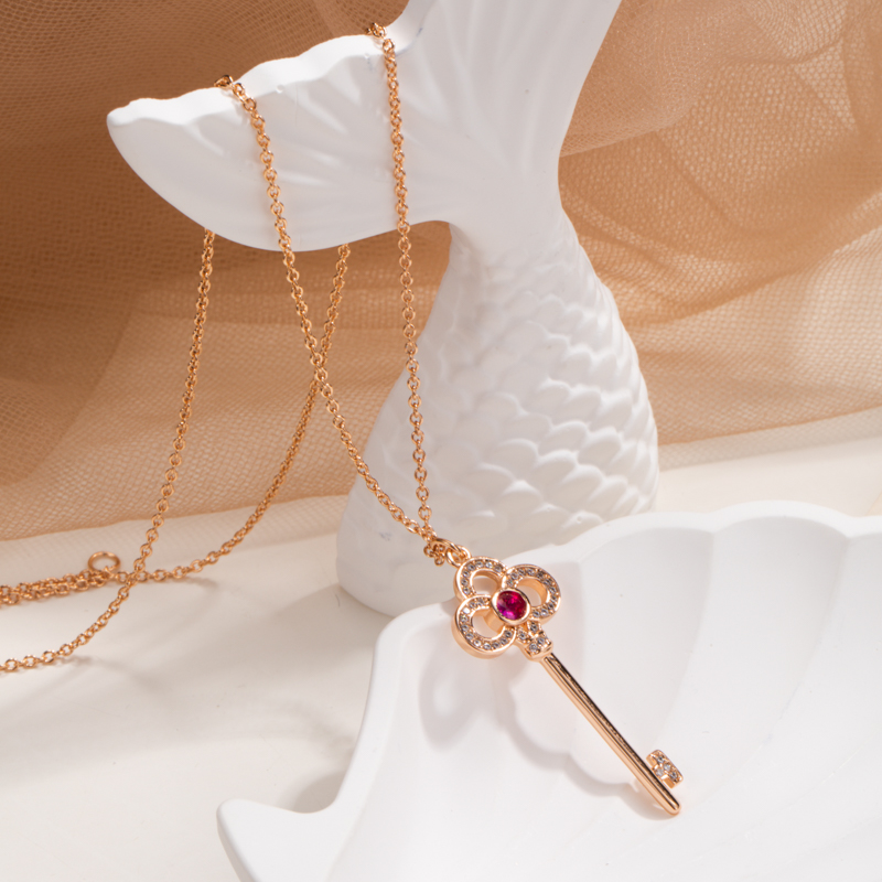 6358 钥匙项链时尚轻奢百搭气质小众