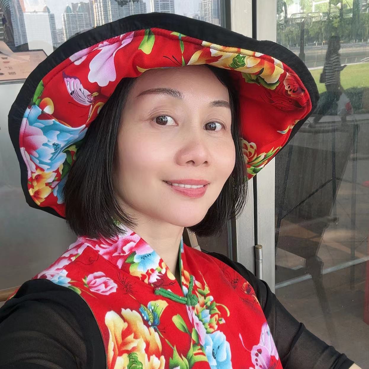 【土花花】文艺太阳帽防晒 遮阳帽中国风民族文化