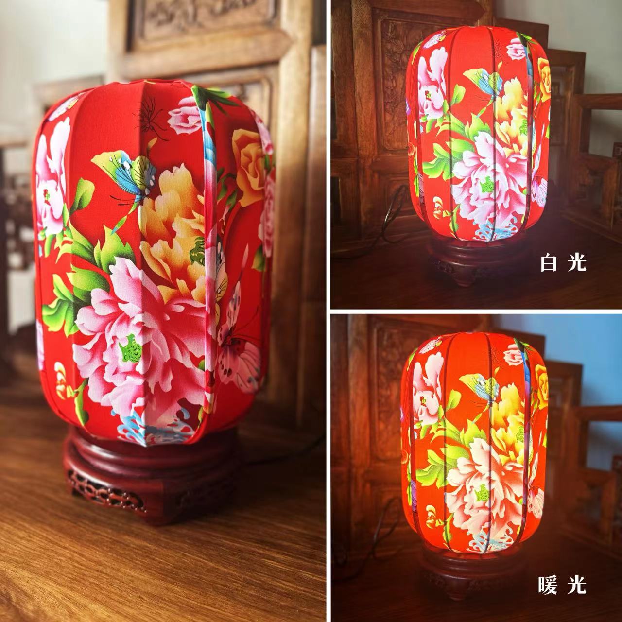 【蝶恋花】东北大花布手工布艺台灯