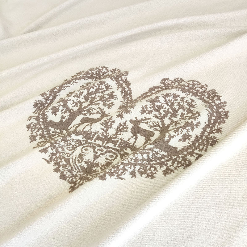 北欧麋鹿 居家羊绒大毯子 双面双织原绒冬铺夏盖四季可用