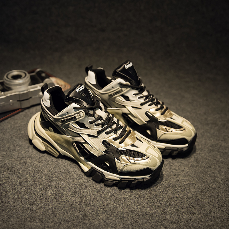 巴黎四代老爹鞋情侣ins潮2023新款厚底增高网红超火炸街运动鞋男