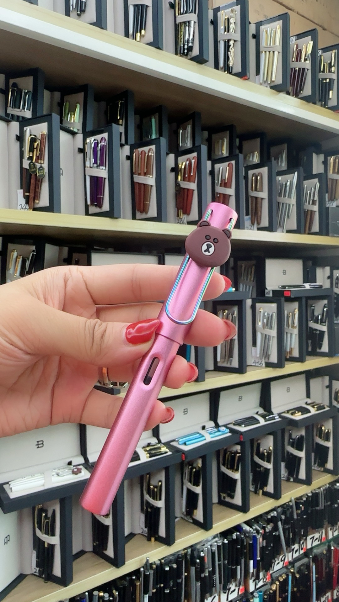 罗珊实拍文具用品直播专用链接确认再拍·桃红粉系列钢笔圆珠笔