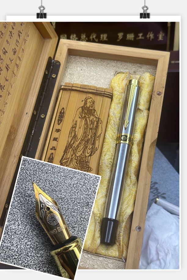 罗珊实拍文具用品直播专用链接确认再拍·708明尖金属钢笔