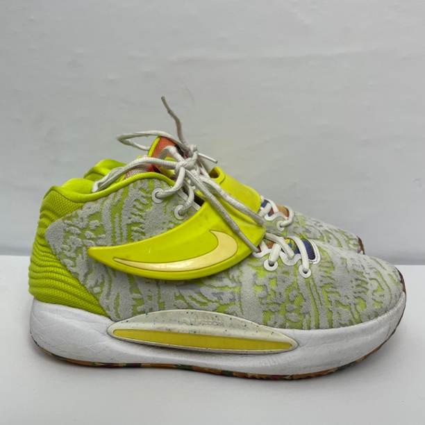 42码/Nike KD14 EP中帮白绿/9新/二手正品篮球鞋/实图如下