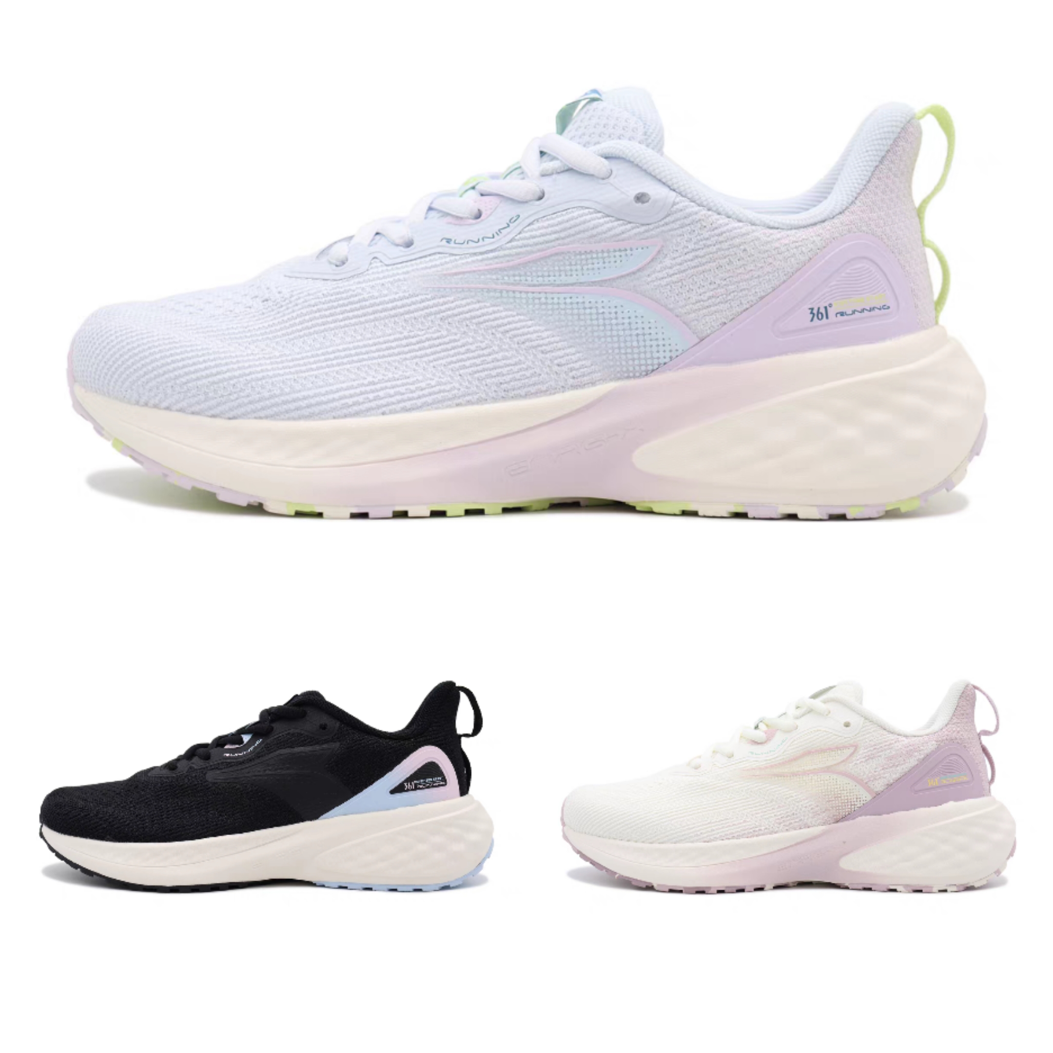 361°E韧3.0女鞋24年春季缓震跑步鞋透气软底防滑减震体考体测学生