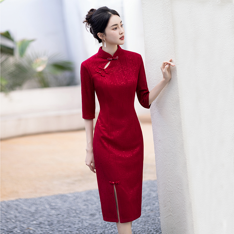 新款高端喜婆婆婚宴中国风妈妈装礼服旗袍女款丈母娘2025款网红款