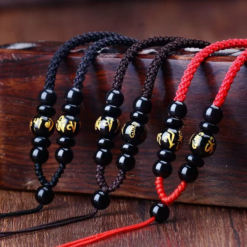 非金属布艺吊坠 手工编织项链绳男女款玉佩观音吊坠绳可调节挂绳