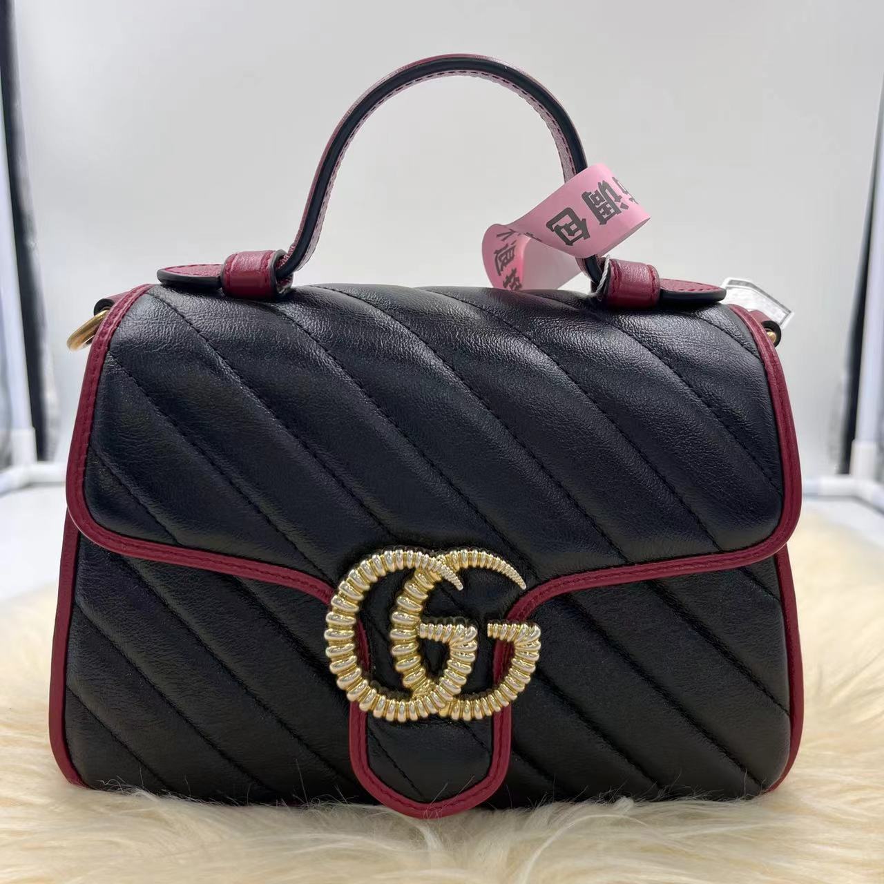 全新未使用 GUCCI/古驰 马蒙mini / 马蒙邮差/斜跨单肩包