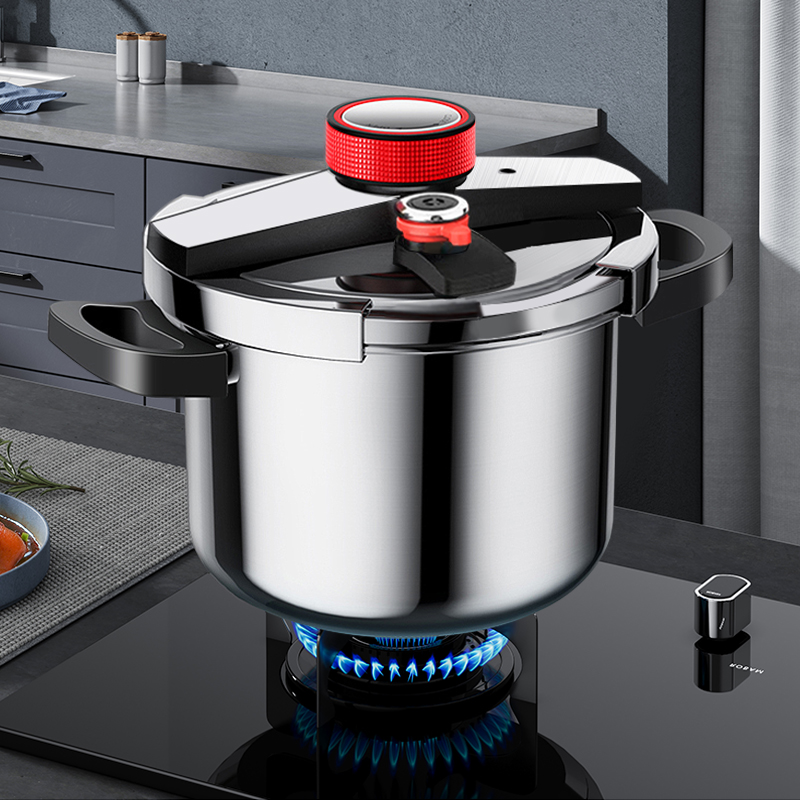 高压锅家用燃气不锈钢加厚防爆压力锅大容量电磁炉通用自动排气锅